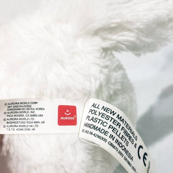 White Tiger Plush Stuffed Animal 10" Destination Nation Aurora 2015 Blue Eyes - Picture 9 of 10